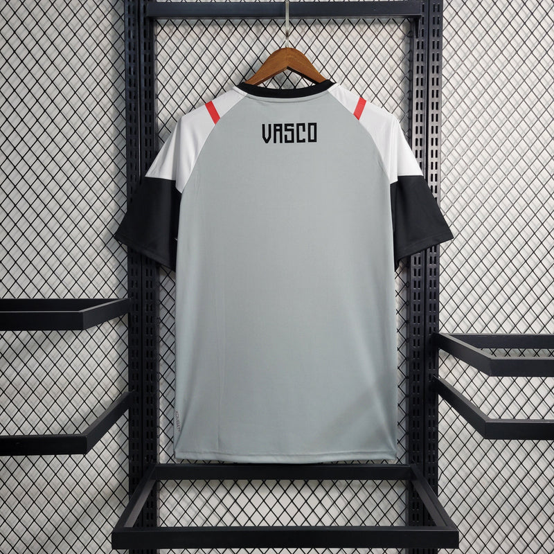 Camisa Vasco Treino 23/24 - Kappa Torcedor Masculina - Cinza