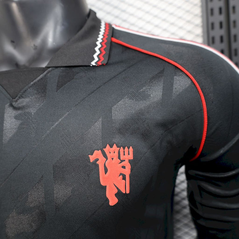 Camisa Manchester United Edição-Especial 25/26 - Versão Jogador Manga Comprida