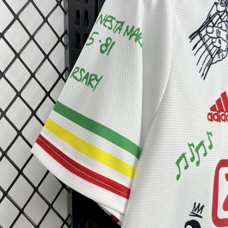 Camisa Ajax Amsterdanlm Bob Marley 40th 25/26 - Versão Torcedor