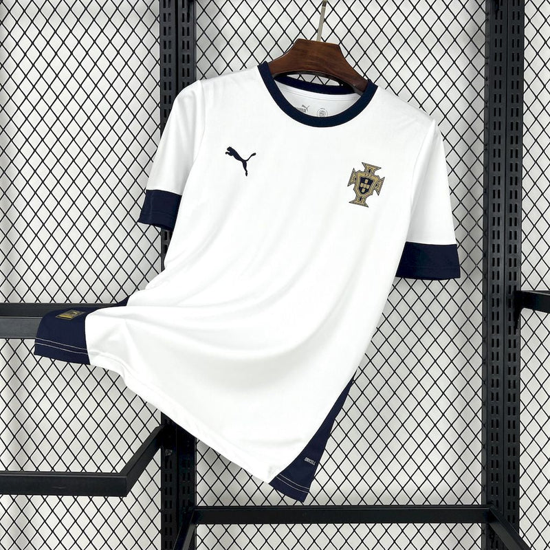 Camisa Portugal Treino Branca 25/26 - Torcedor Masculina
