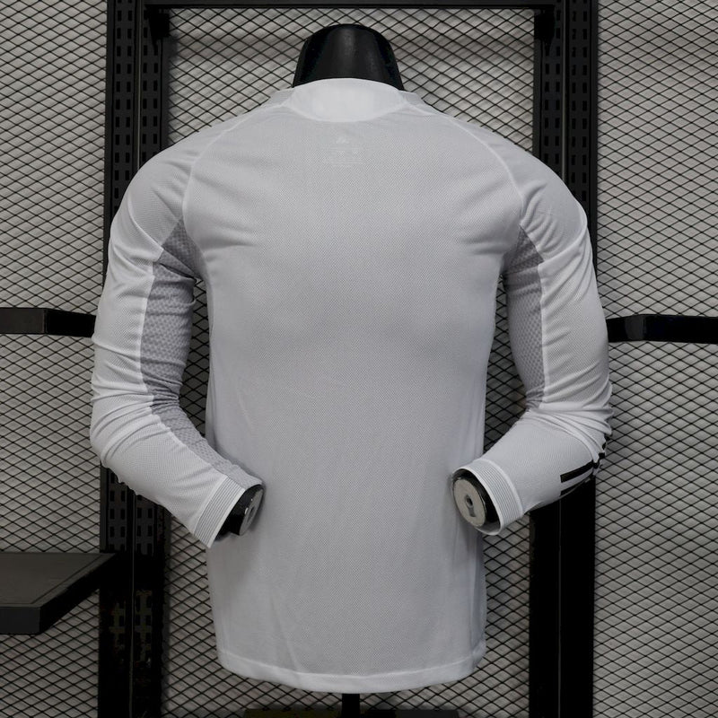 Camisa Real Madrid 25/26 - Versão Jogador Manga Comprida