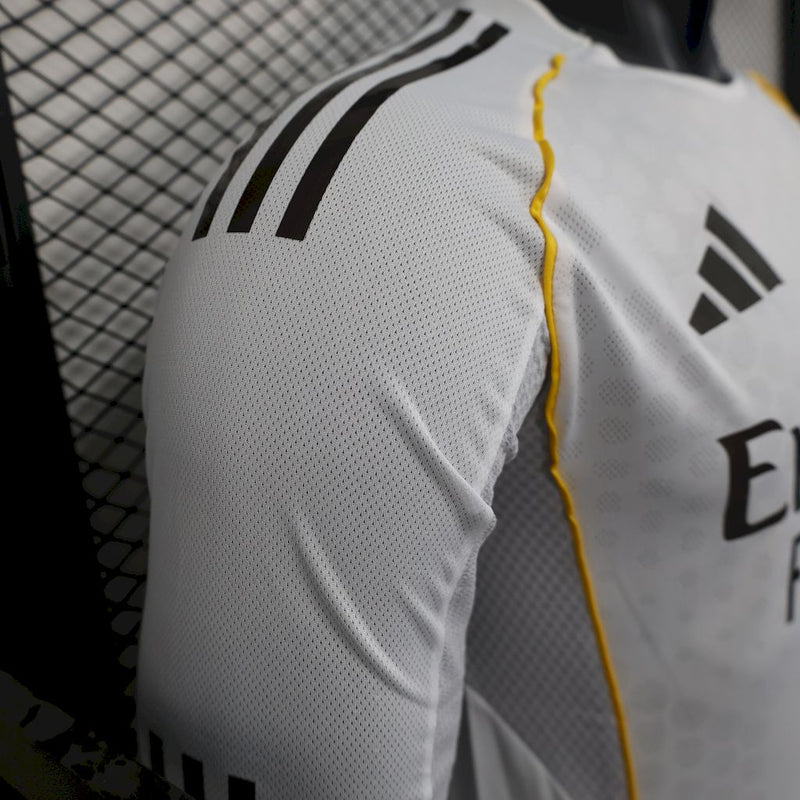 Camisa Real Madrid 25/26 - Versão Jogador Manga Comprida
